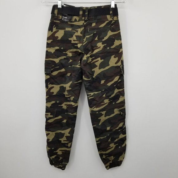 NWT VIP Jeans High Rise Baggy Fit Camouflage Joggers Size 1/2 - Picture 2 of 14